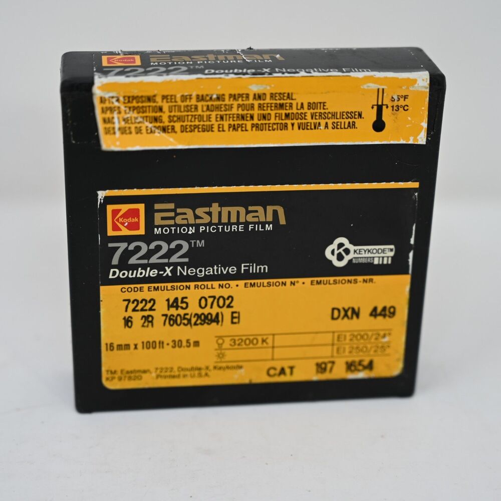 Kodak Eastman 7222 Double-X 16mm Motion Picture Film 100ft New